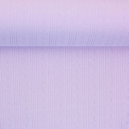 *REMNANT 105cm* European Cotton Pointelle Jersey Knit, Oeko-Tex, Periwinkle