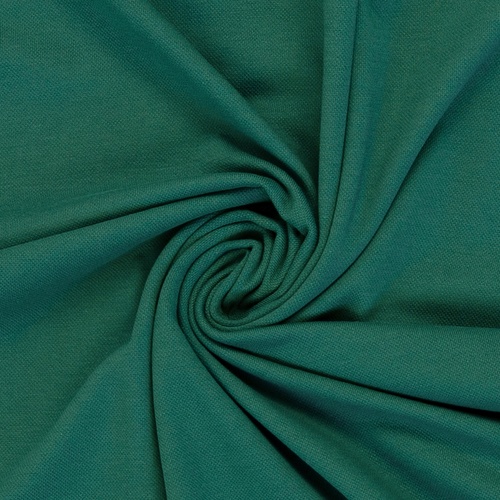 European Textured Polo Cotton Jersey, Oeko-Tex, Sea Glass