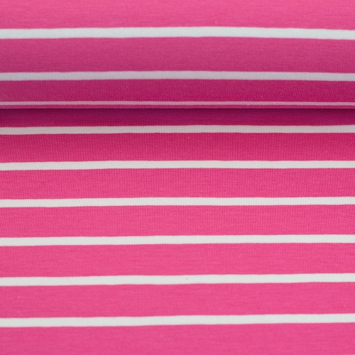 European Cotton Elastane Jersey, Oeko-Tex, Yarn Dyed Striped Taffy