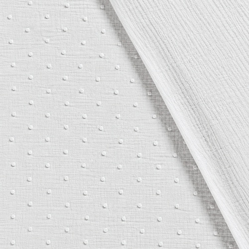 European Double Gauze, Oeko-Tex, Dobby White