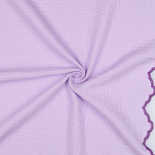 European Double Gauze Scalloped Edge, Lilac