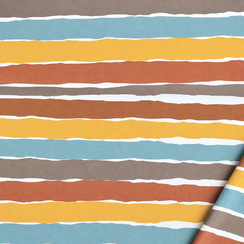 European Cotton Elastane Jersey, Oeko-Tex, Stripey - Desert Coast