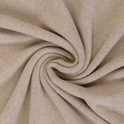 *REMNANT 120cm* European Knitted Brushed Cotton (Winter Weight), Almond