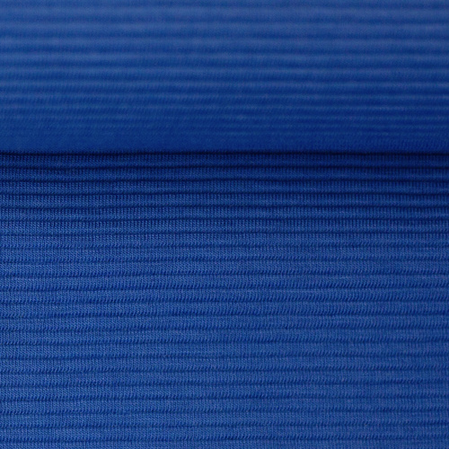 *REMNANT 131cm* European Heavy Cotton Ribbed Knit, Oeko-Tex, Lapis Blue