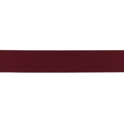 *REMNANT 114cm* Waistband Elastic, Soft 25mm Burgundy