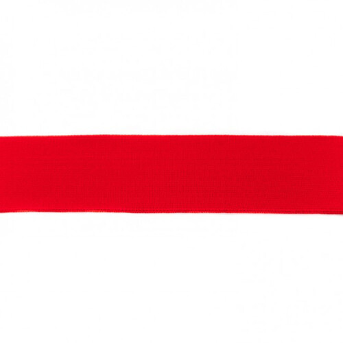 *REMNANT 186cm* Waistband Elastic, Soft 40mm Plain Red