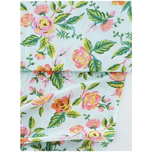 Cotton + Steel, Jardin De Paris, Mint, Rayon
