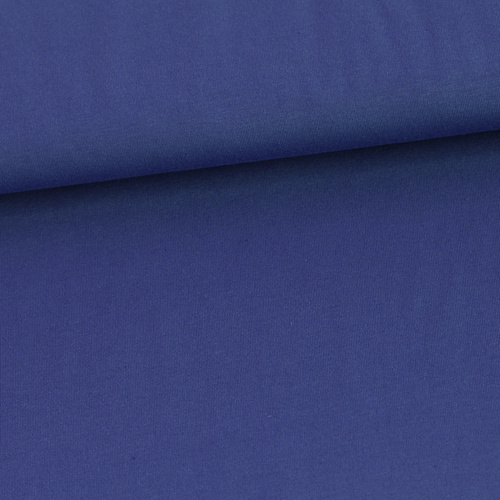*REMNANT 44cm* PaaPii Design, GOTS Organic French Terry, Solid, Blueberry
