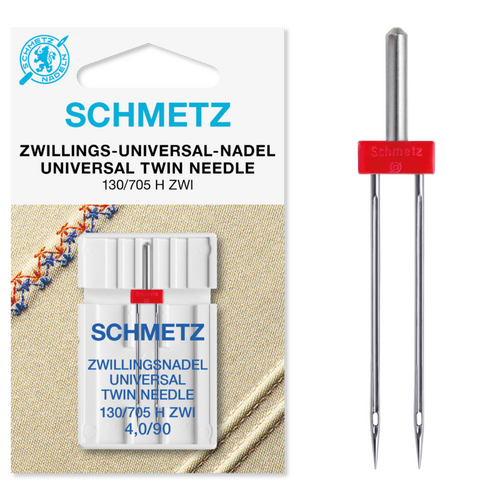 Schmetz Needles, Universal Twin 130/705 H ZWI 4.0/90