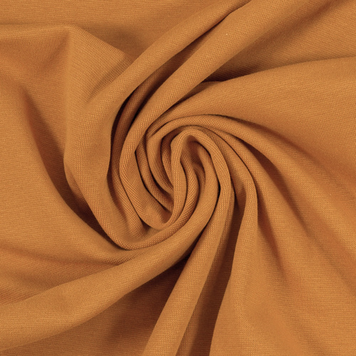 European Smooth Ribbing, Oeko-Tex, Solid, Ochre