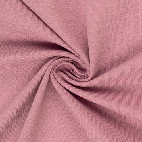 European Smooth Ribbing, Oeko-Tex, Solid, Rose