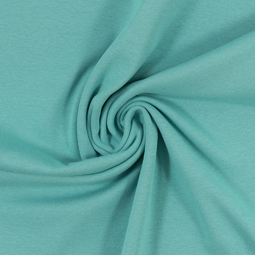 European Ribbing, Oeko-Tex, Solid, Minty Aqua