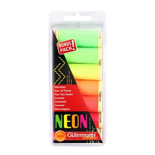 Gutermann, Thread Pack - Neon 7 Shades
