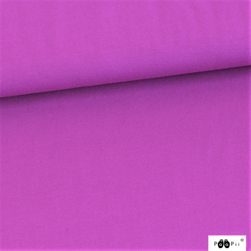 *REMNANT 94cm* PaaPii Design, GOTS Organic French Terry, Solid, Purple