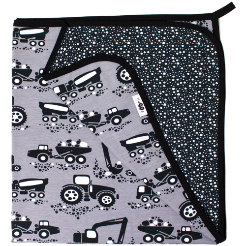 PaaPii, Reversible Baby Blanket Machines Grey