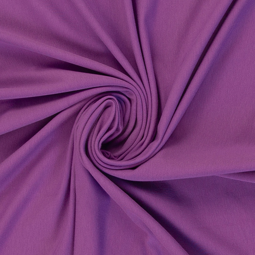 European Cotton Elastane Jersey, Solid, Oeko-Tex, Berry