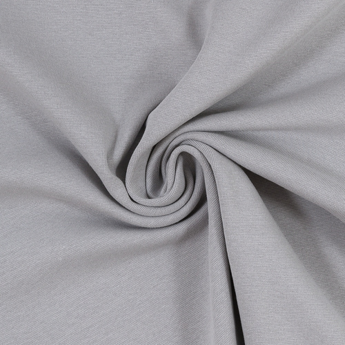 European Cotton Elastane Jersey, Solid, Oeko-Tex, Grey