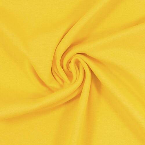 European Cotton Elastane Jersey, Solid, Oeko-Tex, Yellow