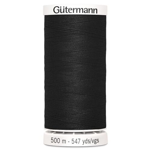 Gutermann, Sew-All Thread 500m, Colour 000, BLACK