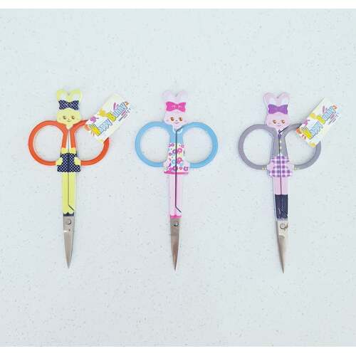 Happy Bunny Embroidery Scissors 10cm [Colour: Purple/Grey]