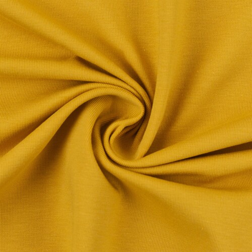 European Ribbing, Oeko-Tex, Solid, Light Ochre