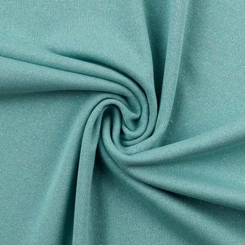 European Glamour Sweat Knit, Mint / Sillver Sparkle