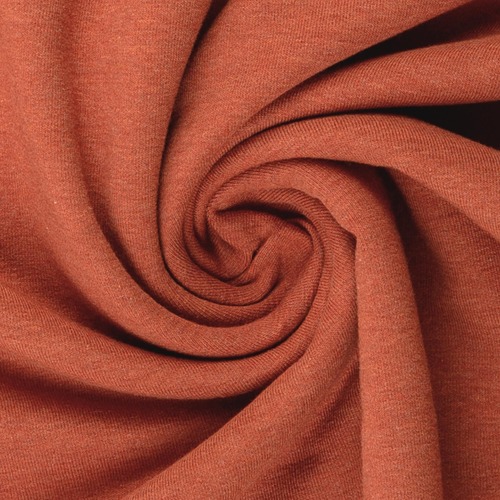 European Ribbing, Oeko-Tex, Melange Terracotta