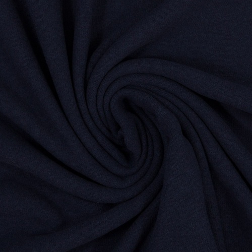 European Knitted Brushed Cotton, Mid Weight, Navy