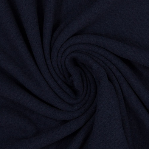 European Knitted Brushed Cotton, Mid Weight, Navy
