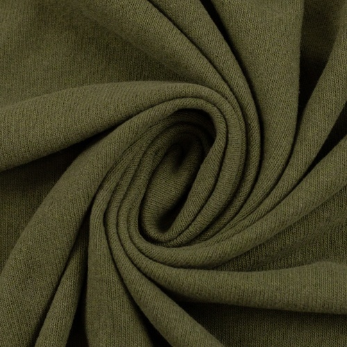 European Knitted Brushed Cotton, Mid Weight, Khaki