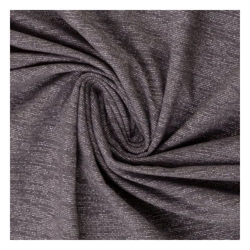 European Glamour Sweat Knit, Dark Grey / Sillver Sparkle