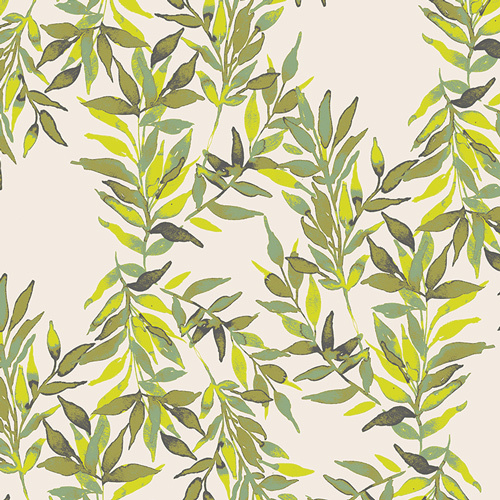 *REMNANT 109cm* Art Gallery Fabrics, Virtuosa, Cadence Winds Oliva in KNIT
