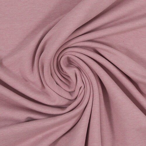 European Cotton Elastane Jersey, Oeko-Tex, Melange Light Rose