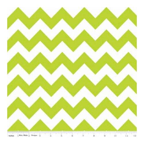 Riley Blake Designs, Chevron Sparkle, Medium Lime