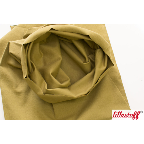 *REMNANT 13cm* Lillestoff, Moss Green, Solid, Organic GOTS Ribbing