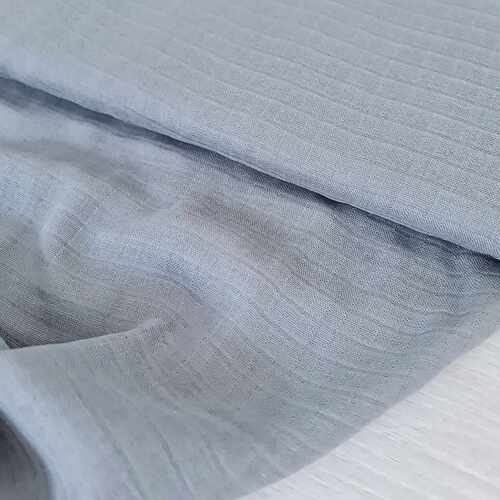 Elvelyckan Design, Oeko-Tex, 100% Cotton Smooth Double Gauze, Grey