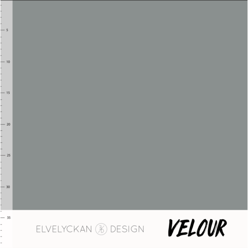 Elvelyckan Design, Oeko-Tex, Velour, Grey