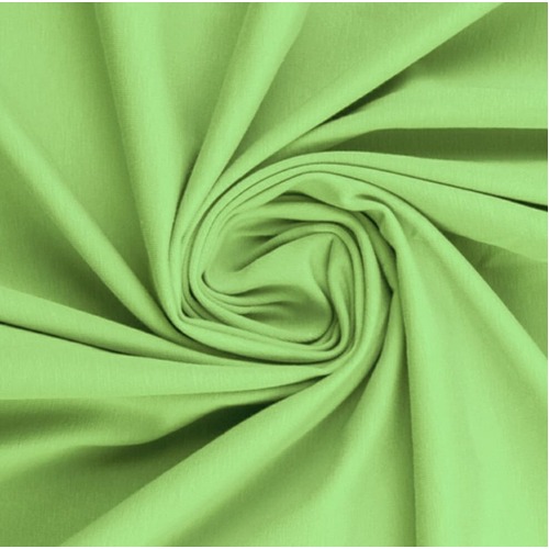 European Cotton Elastane Jersey, Solid, Oeko-Tex, Soft Lime