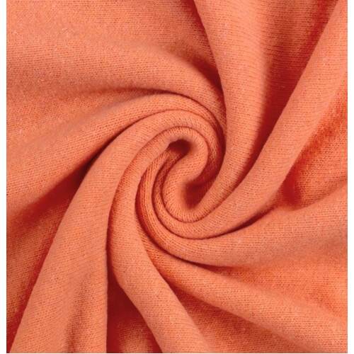 European Knitted Brushed Cotton, Mid Weight, Coral