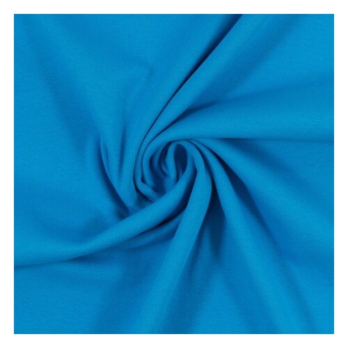 European Viscose Elastane Jersey Knit, Oeko-Tex, Solid Turquoise