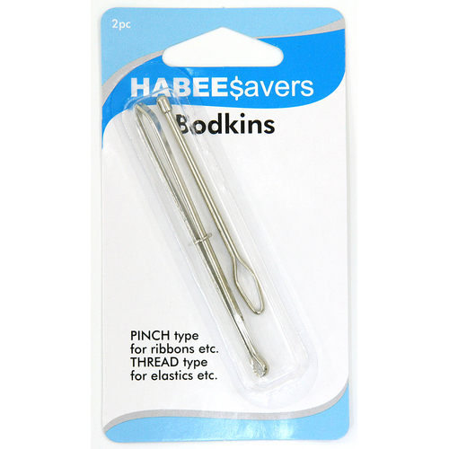 Habee Savers, Bodkins, Pinch & Thread Type, 2pc Set