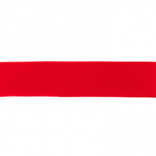 Waistband Elastic, Soft 40mm Plain Red