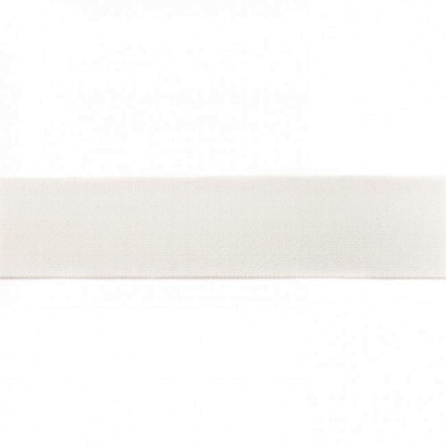 Waistband Elastic, Soft 40mm Plain Ivory