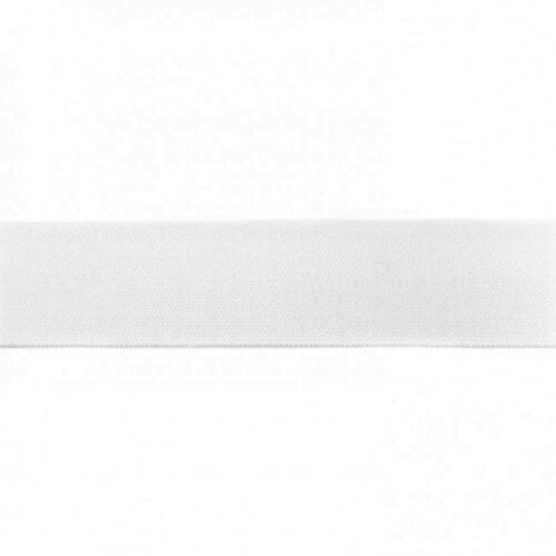 Waistband Elastic, Soft 40mm Plain White