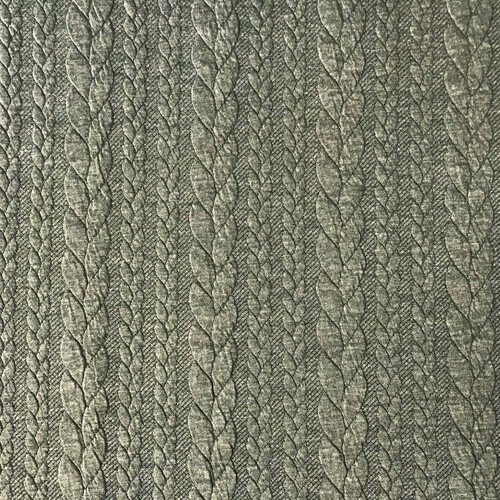 European Cable Knit, Olive Green