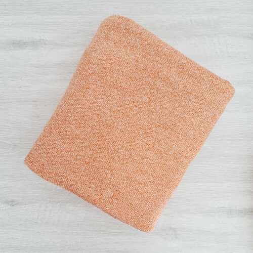 *REMNANT 161cm* European Knit, 100% Cotton Light French Terry, Terracotta Melange