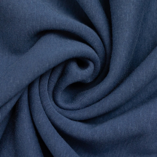 *REMNANT 59cm* European Alpine Fleece Sweater Knit, Denim Blue