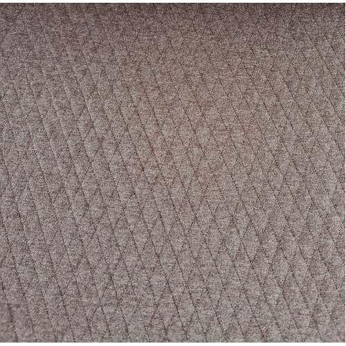 European Quilted Knit, Diamonds, Melange Putty