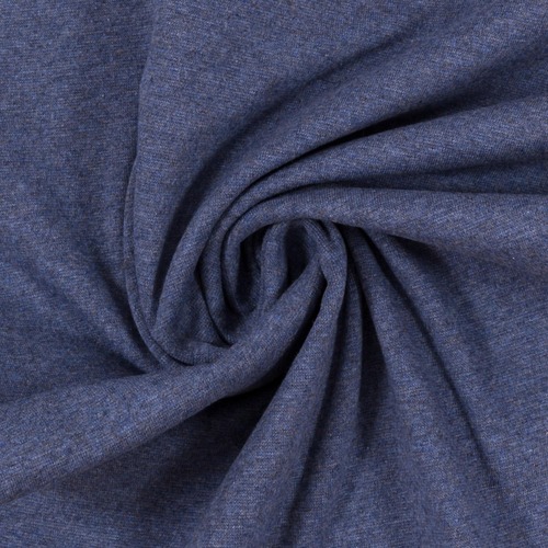 European Ribbing, Oeko-Tex, Melange Dark Blue