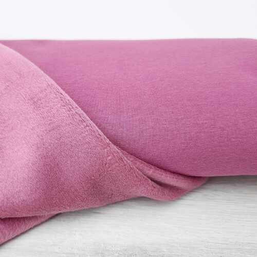 European Alpine Fleece Sweater Knit, Light Plum
